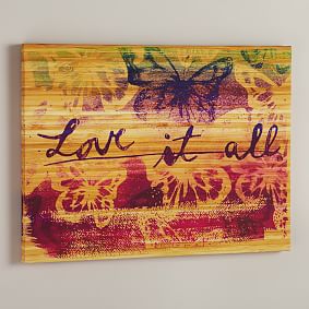 &quot;Love It All&quot; Wall Art