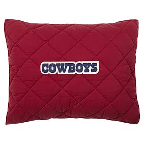 NFL Chenille Patch Quilt + Sham, Red