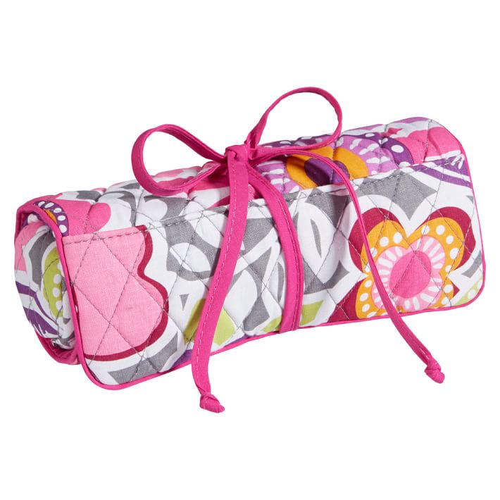 Quilted Makeup Roll, Laura Floral