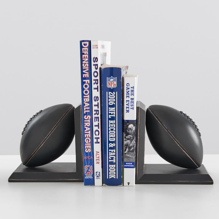 Football Bookends, Set of 2