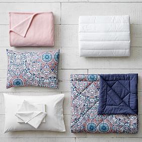 Majestic Medallion Deluxe Comforter Set with Comforter, Sheet Set, Pillowcase, Mattress Pad, Pillow Inserts + Blanket