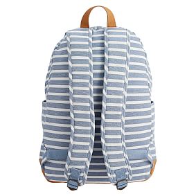 Light Blue Stripe Teen Backpack 