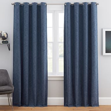 Seaton Grommet Blackout Curtain | Teen Curtains | Pottery Barn Teen