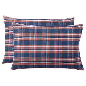 Fireside Plaid Flannel Pillowcases