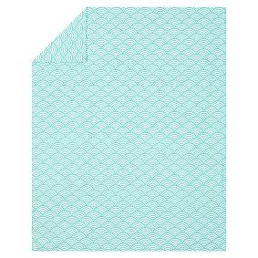 Quincy Scallop Duvet Cover, Pool