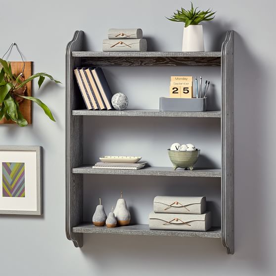 Beadboard Wall Bookshelves | Pottery Barn Teen