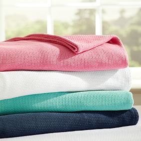 PBteen Classic Organic Cotton Bed Blanket