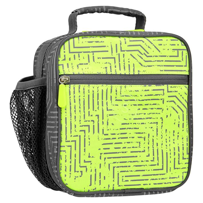 Gear-Up Circuit Neon Yellow Reflective Classic Lunch Box