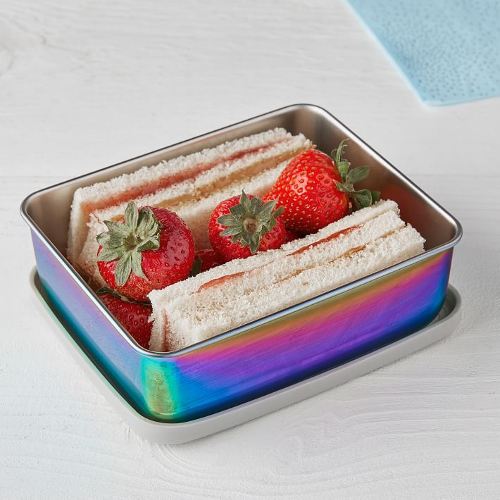 Bright Multi Electroplate Stainless Steel Sandwich Box
