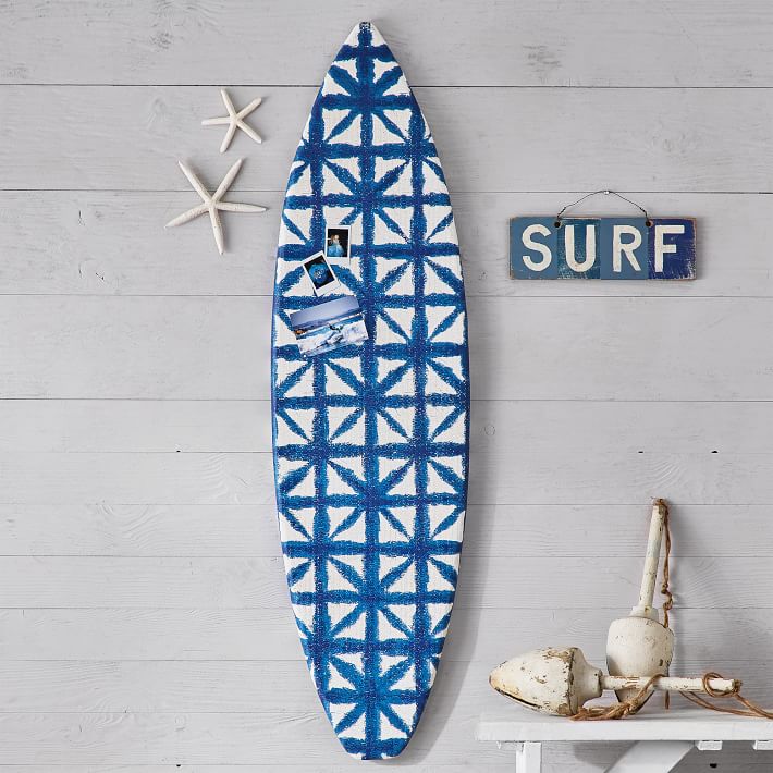 Surfboard Pinboard, Shibori