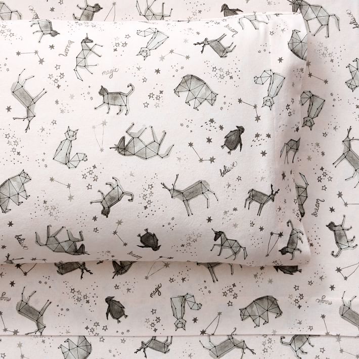 Constellation Organic Flannel Sheet Set