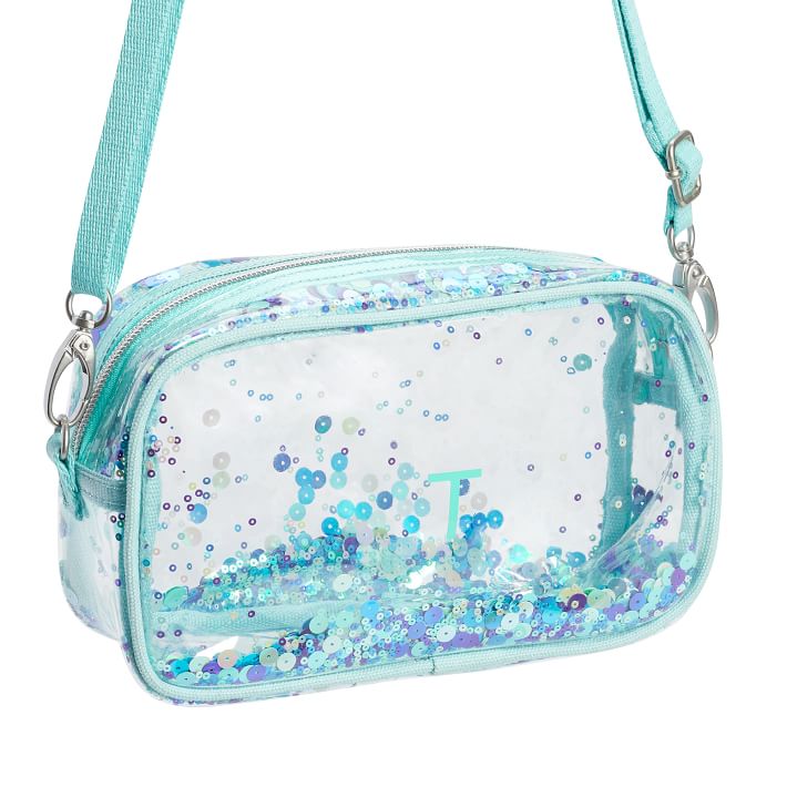 Clearly There Sequin Crossbody Bag