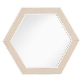 Hexagon Pinboard Framed Mirror