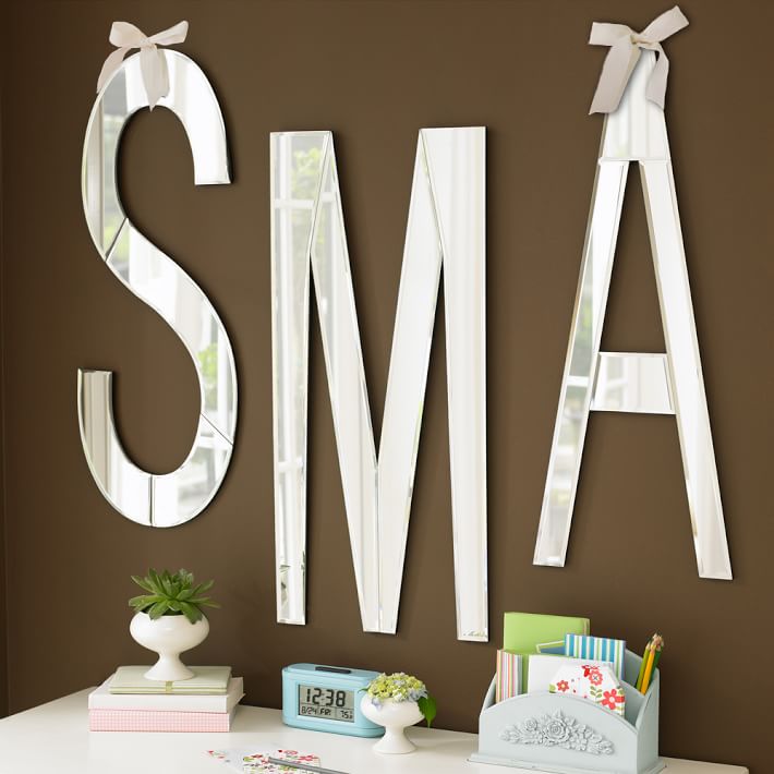 Mirrored Wall Letters