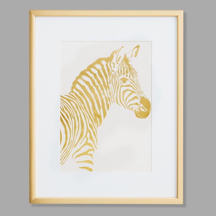 Zebra Framed Art, 16&quot;x20&quot;