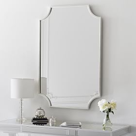 Scallop Silver Leaf Decorative Mirror | Pottery Barn Teen