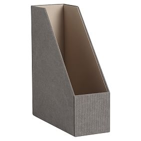 Fabric Desk Accessories, Set of 3, Northfield Solid Charcoal