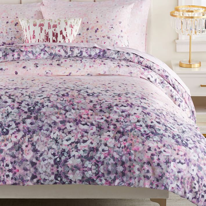 Monique Lhuillier Cherry Blossom Sateen Duvet Cover Pottery Barn Teen