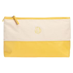 Color Pop Pouch, Set of 2, Yellow