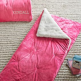 Sherpa Pop Sleeping Bag, Pink Magenta