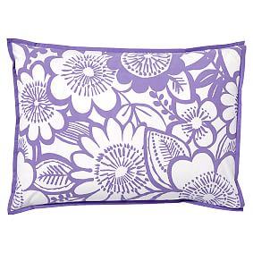 Blooming Garden Comforter &amp; Sham, Purple