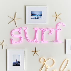 Neon Surf Wall Light