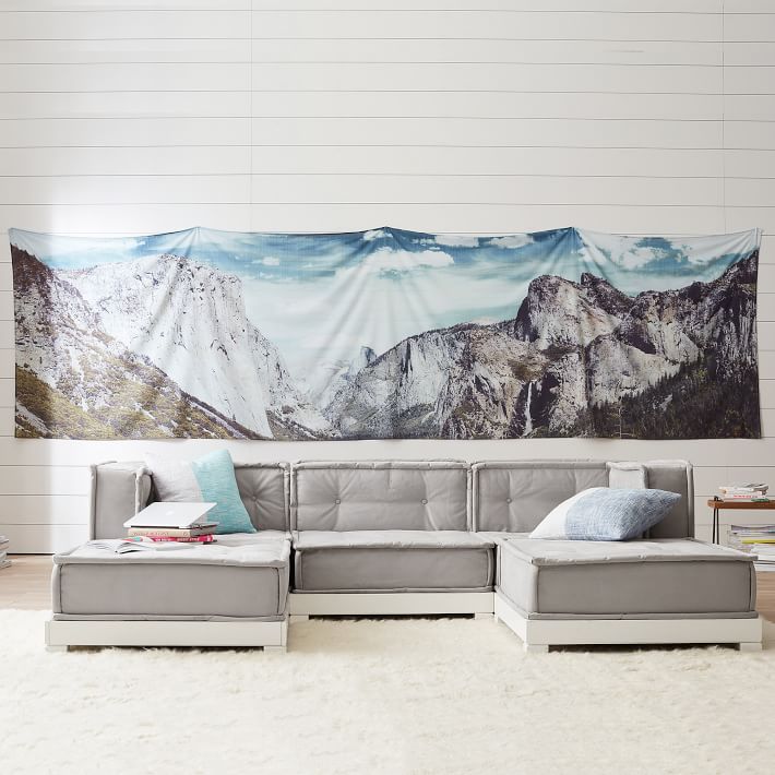 Panoramic Mountain Tapestry