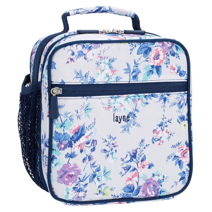 Gear-Up Gray Ditsy Floral Classic Lunch Bag