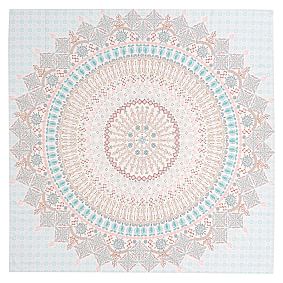 Mandala Tapestry, Blue/Orange