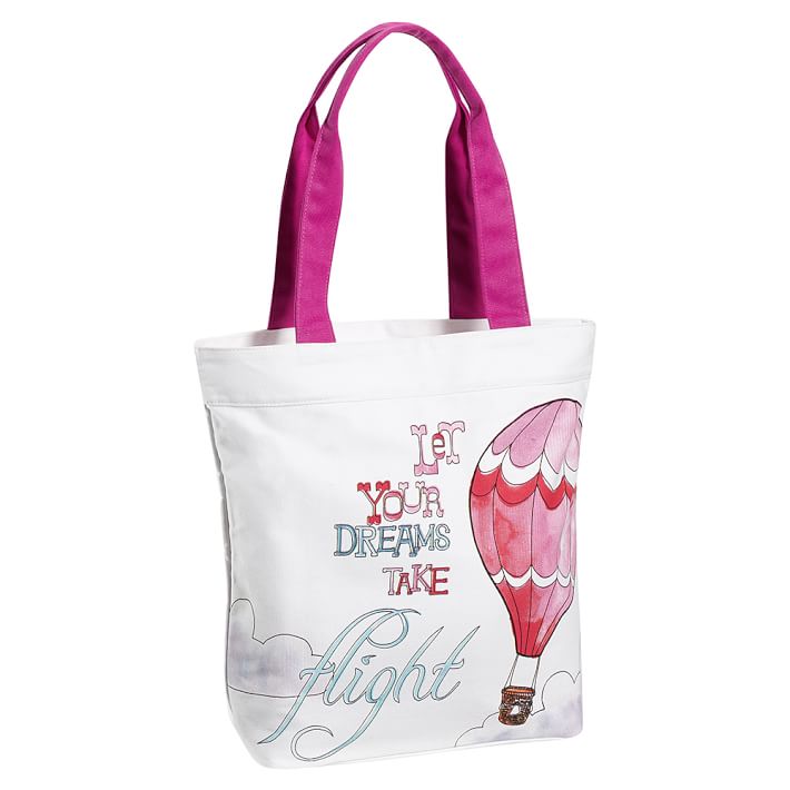 Inspirational Tote, Let Your Dreams Take Flight Graphic
