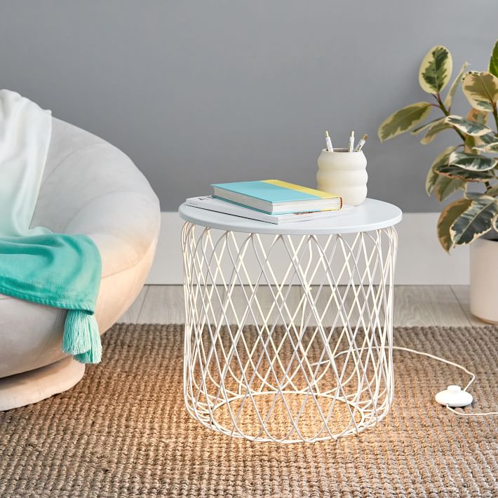 LED Wire Side Table Floor Light