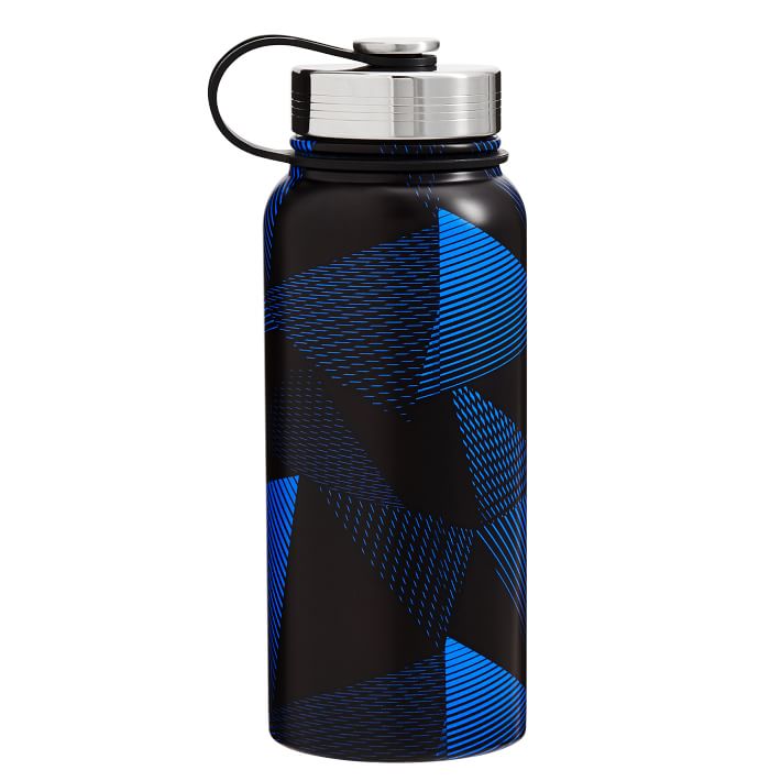 Black/Blue Apex Screw-Top Water Bottle