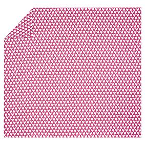 Sweethearts Flannel Duvet Cover, Pink Magenta