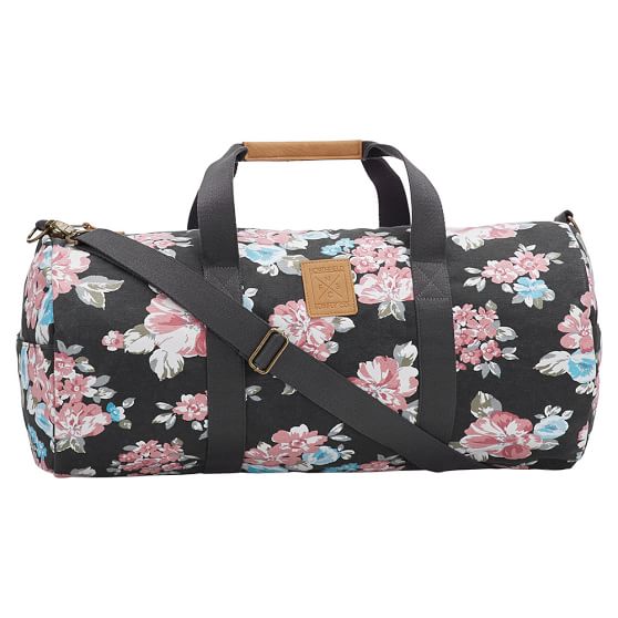 Northfield Bloom Burst Duffle Bag Black Teen Luggage Pottery Barn
