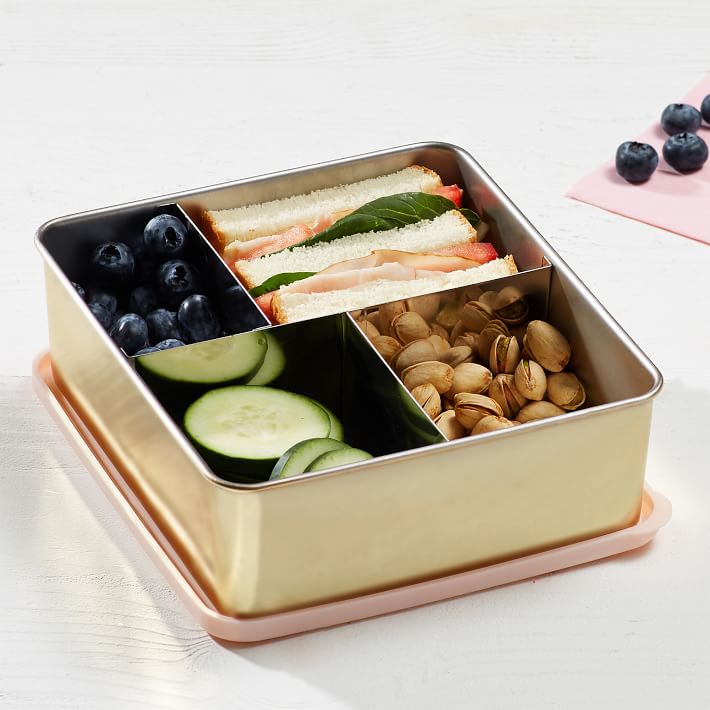 Stainless Steel Gold Bento Box Lunch Container