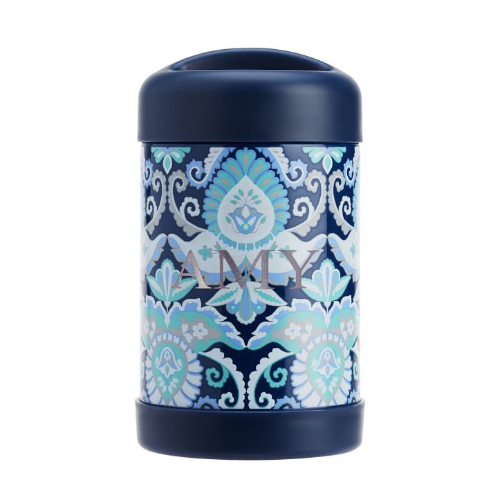 Navy Deco Medallion 16 oz Hot/Cold Container