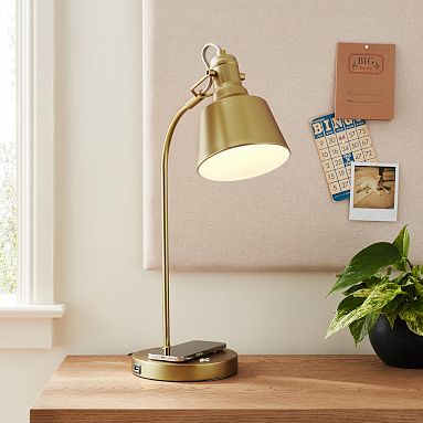 Taylor Wireless Charging Task Lamp with USB