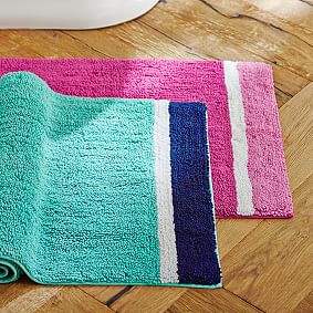 Color Block Bath Mat