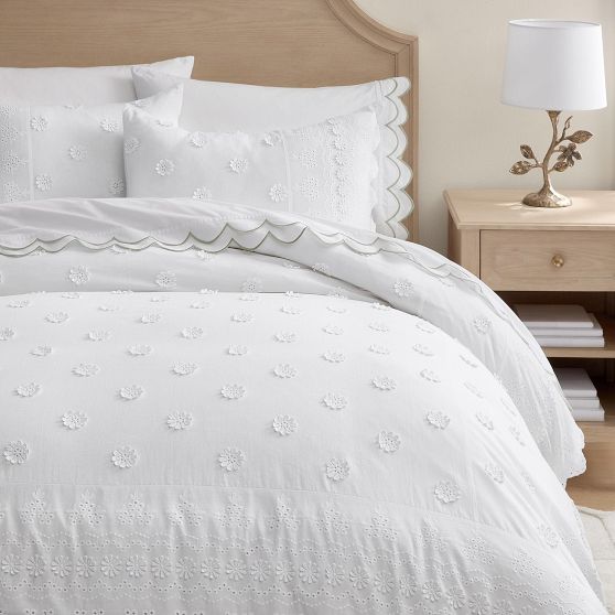 Helena Eyelet Duvet Cover Pottery Barn Teen