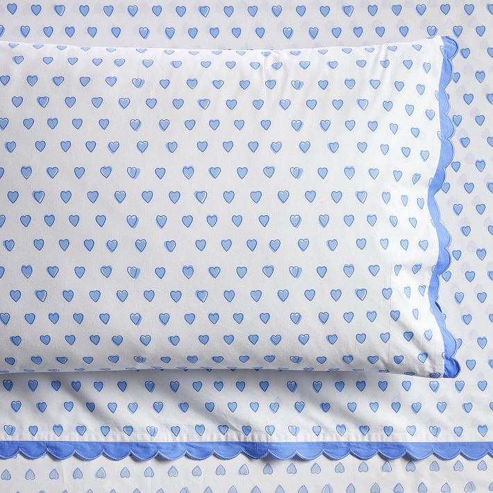 Roller Rabbit Heart Organic Sheet Set