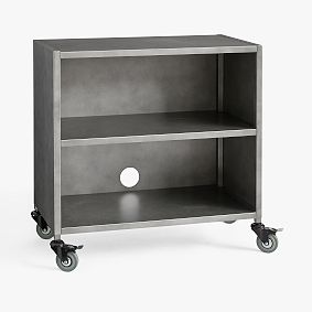 Locker Low Bookcase, Galvinized Metal