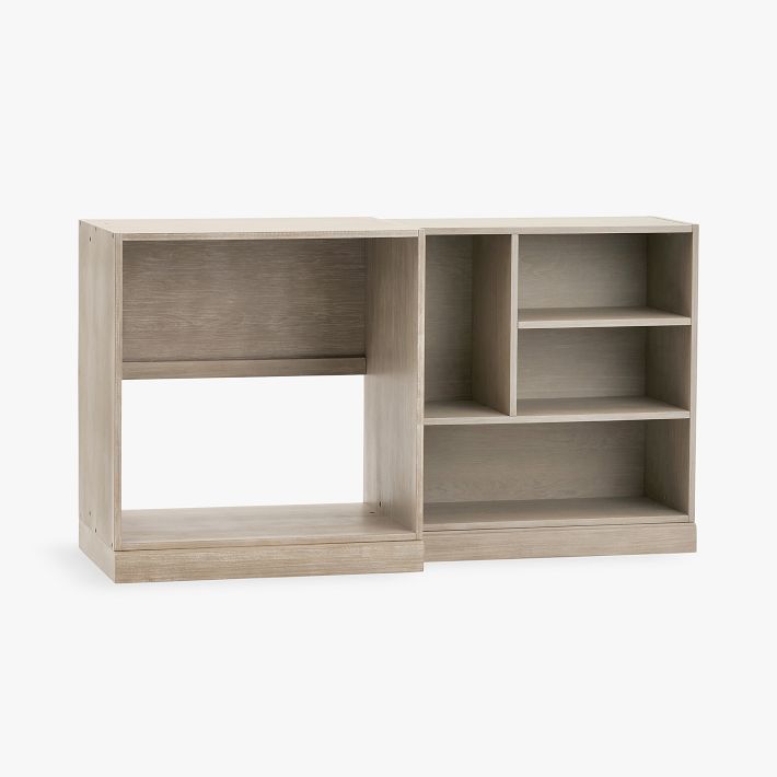 Stack Me Up Mini Fridge Storage & Mixed Shelf Bookcase Set | Pottery