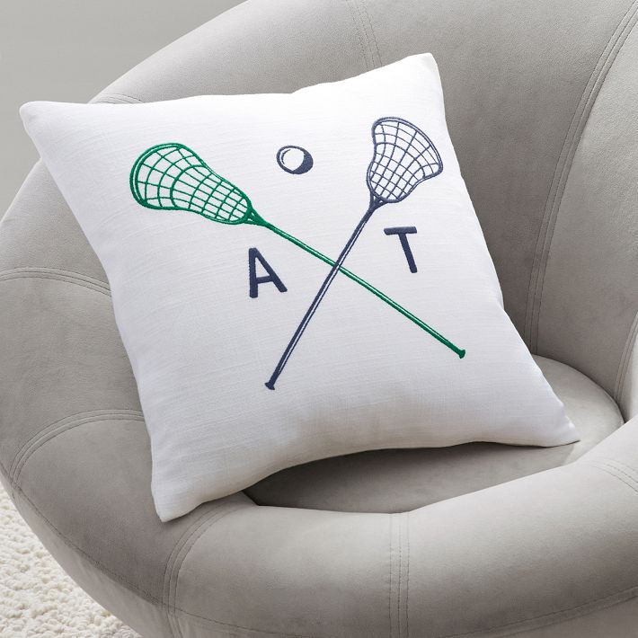 Lacrosse Monogram Pillow Cover