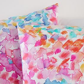 Floral Splash Organic Duvet Cover