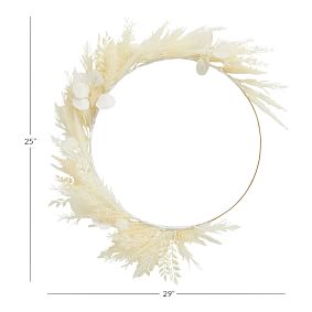 Dried Pampas Wreath- Natural