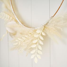 Dried Pampas Wreath- Natural