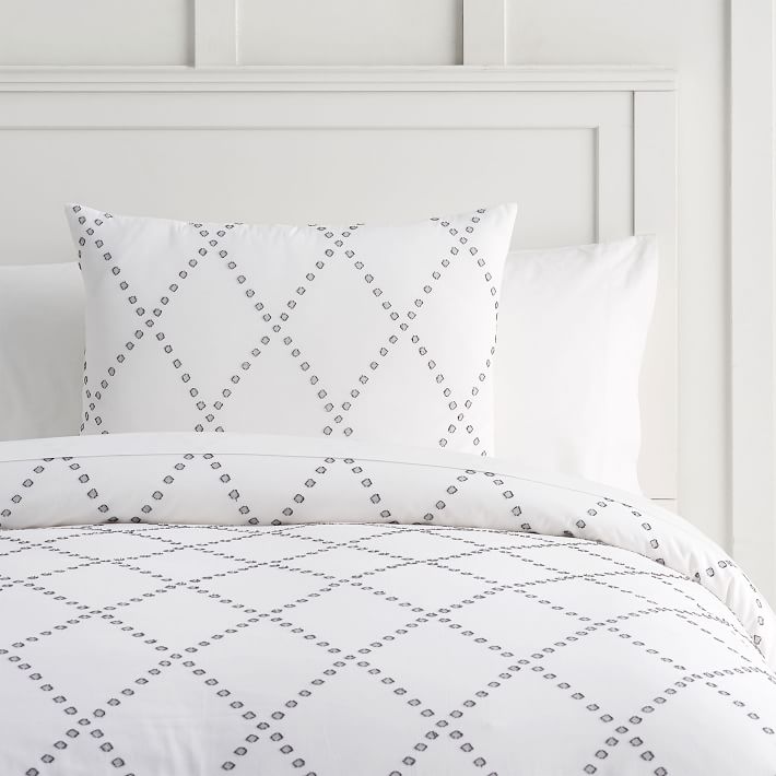 Textured Diamond Duvet Cover