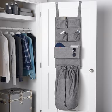 Over door laundry organizer sale