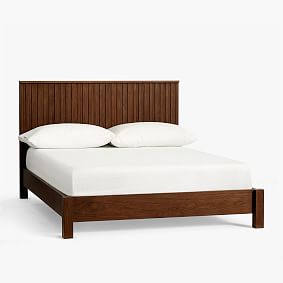 Batten Platform Bed - Dark Walnut | Pottery Barn Teen