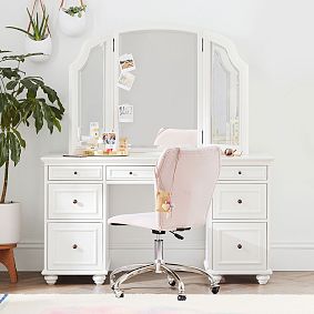 Chelsea Mirror Vanity Desk Hutch | Pottery Barn Teen